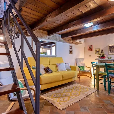 Topaz Attic In Old Town By Sea *